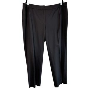 Lafayette 148 Womens Stretch Wool Barrow Pants Black Size 20W Business Versatile